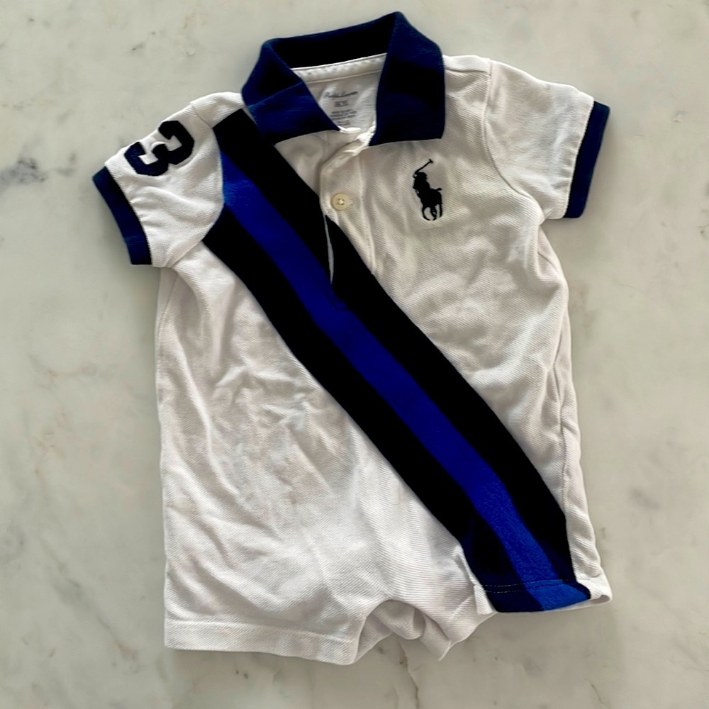 Ralph Lauren boys onesie polo